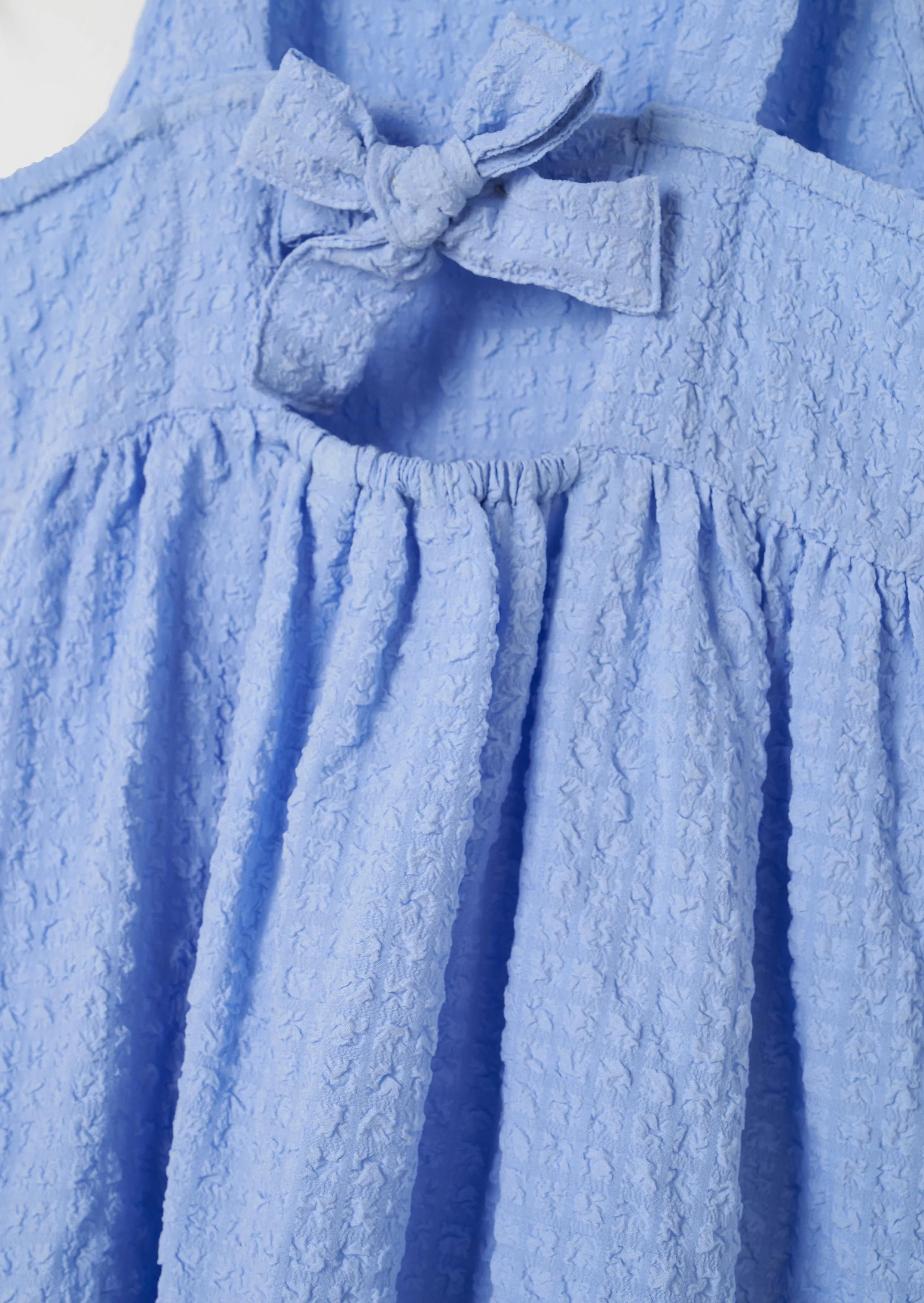 Tia Blue Crinkle Sundress