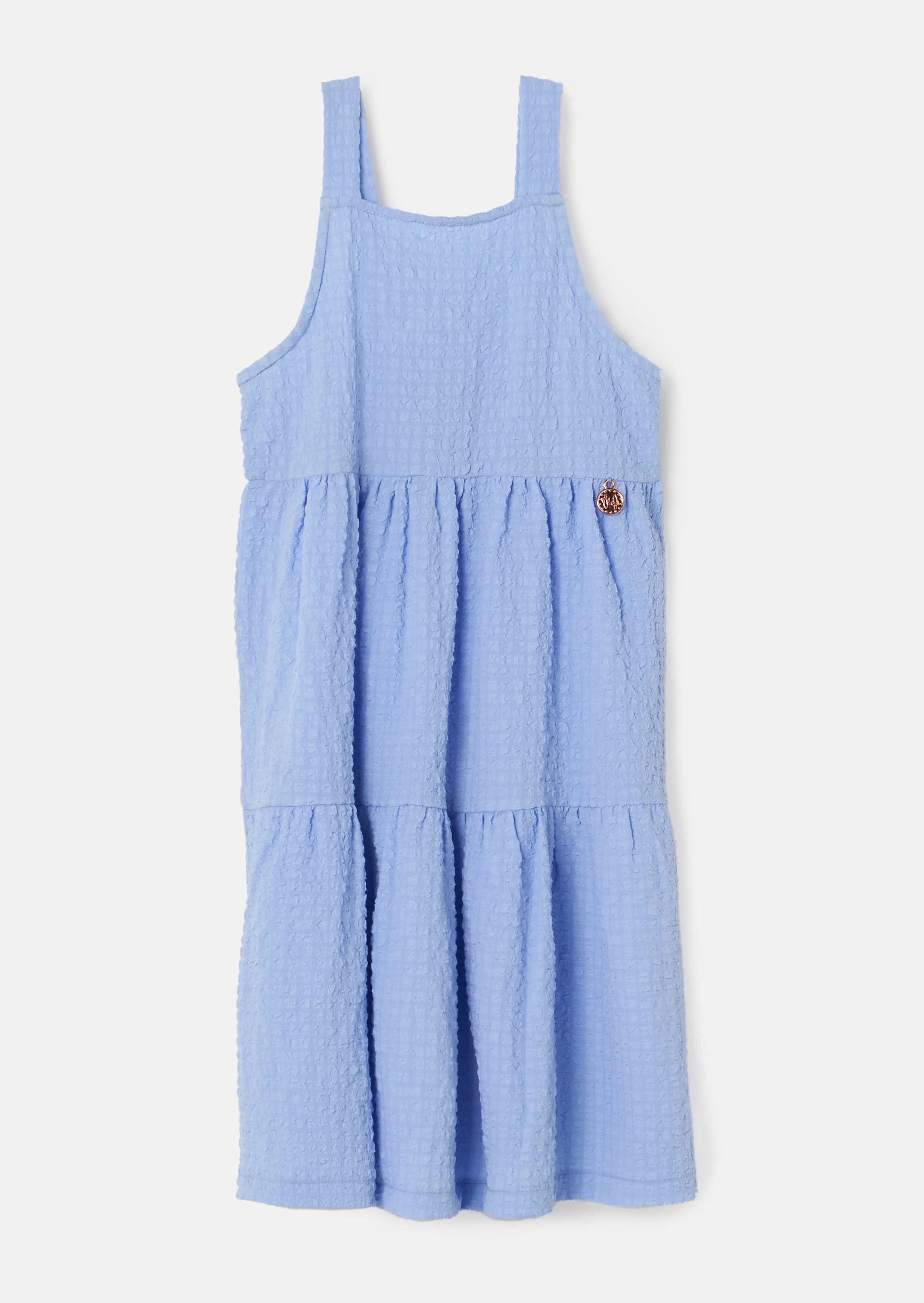 Tia Blue Crinkle Sundress