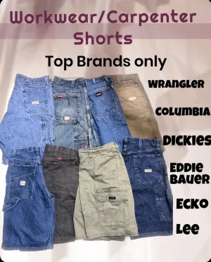 Top Brand Workwear Carpenter Shorts for men Dickies Ecko Lee Wrangler etc