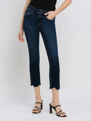 Vervet : Carlene Mid Rise Crop Slim Straight