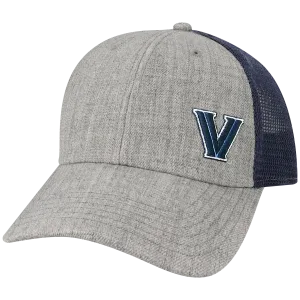 Villanova Wildcats Heather Grey/Navy Lo-Pro Snapback Adjustable Trucker Hat