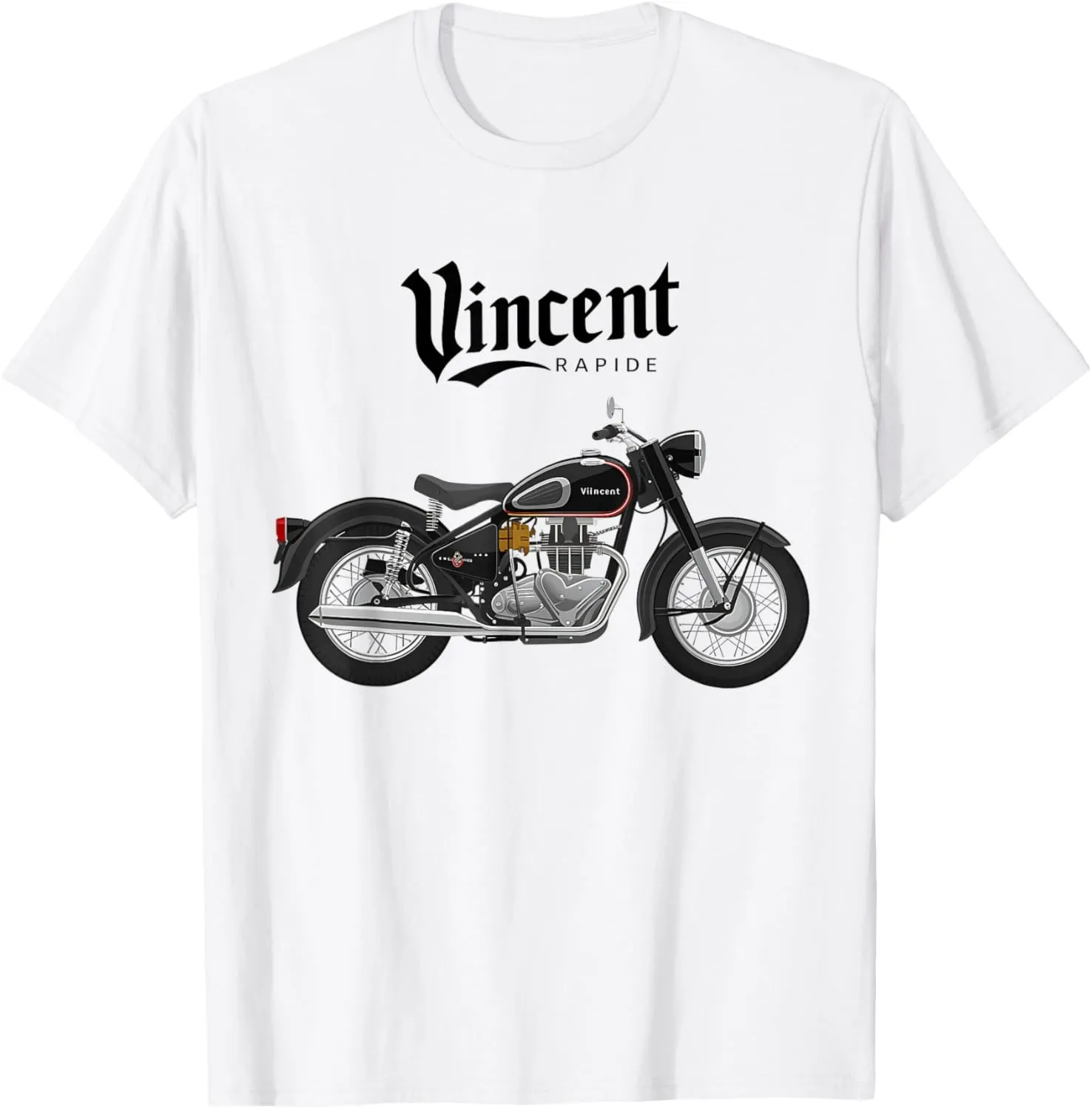 Vincent Rapide Vintage Motorcycle Graphic T T-Shirt