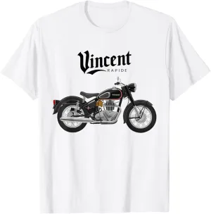 Vincent Rapide Vintage Motorcycle Graphic T T-Shirt