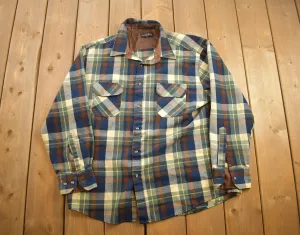 Vintage 1990s Northwest Territory Plaid Flannel Button Up Shirt