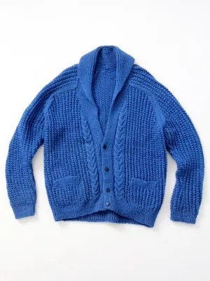 vintage hand-knit cardigan sweater