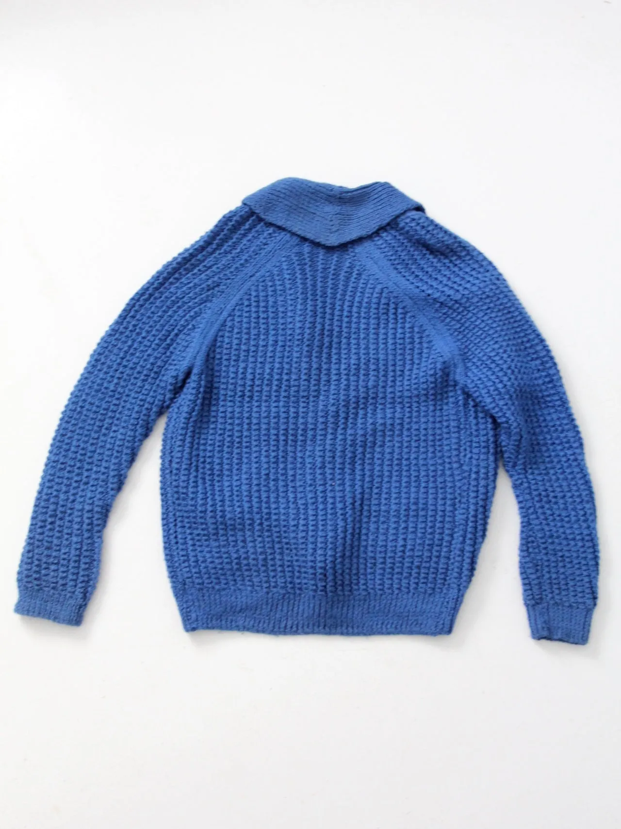 vintage hand-knit cardigan sweater