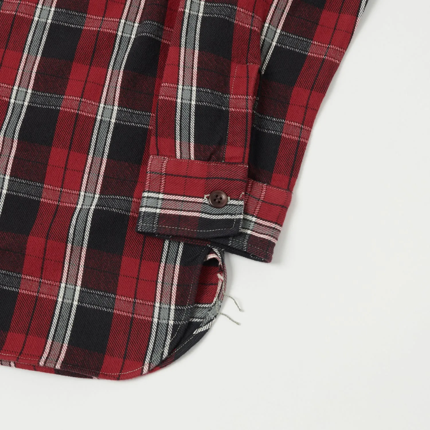 Warehouse & Co 3022 'G Pattern' Check Flannel Shirt - Red