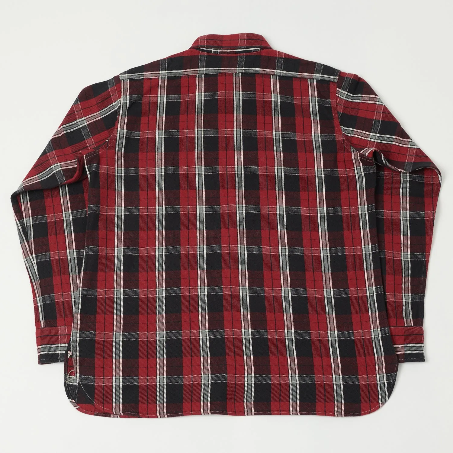 Warehouse & Co 3022 'G Pattern' Check Flannel Shirt - Red