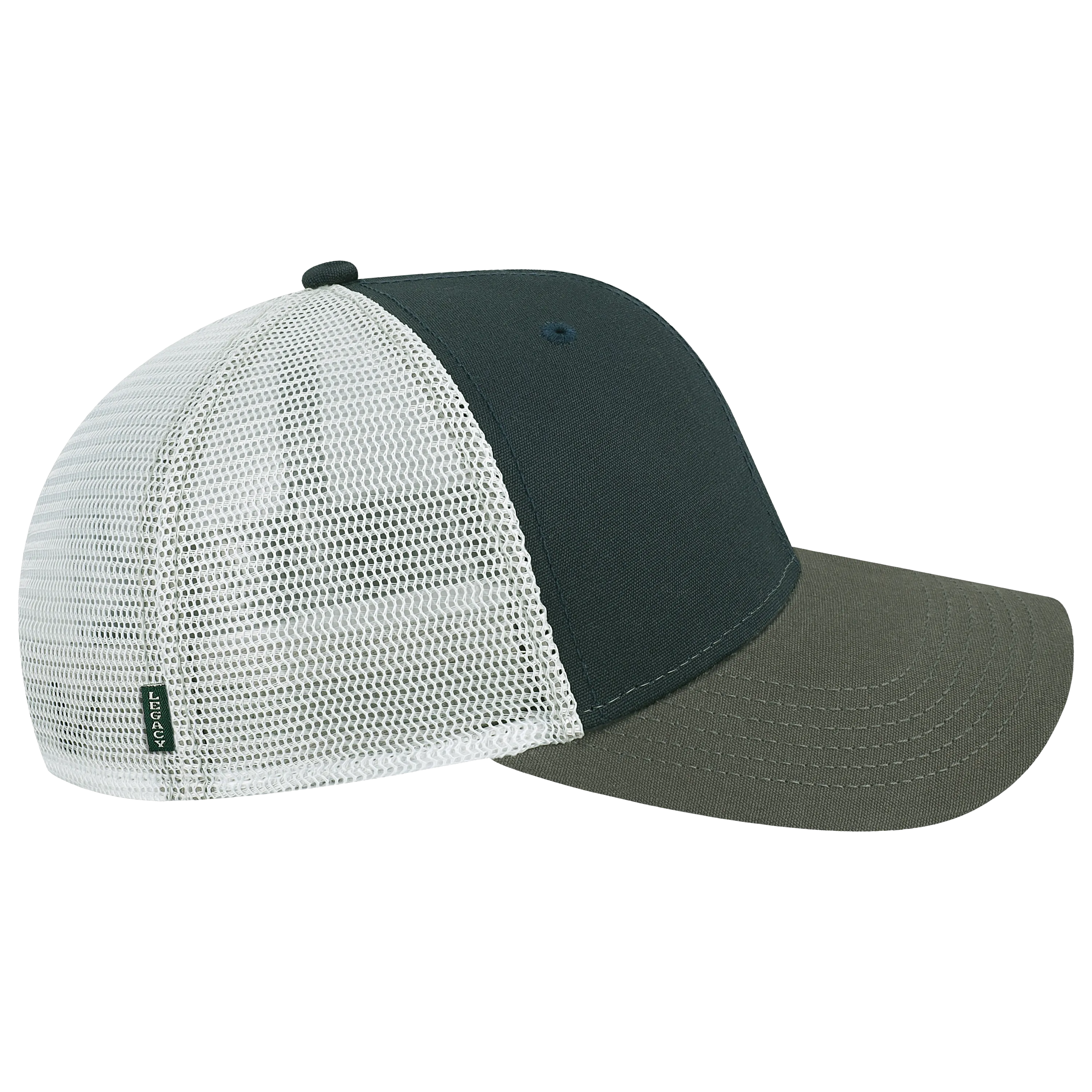 West Virginia Navy/Dark Grey/Silver Mid-Pro Snapback