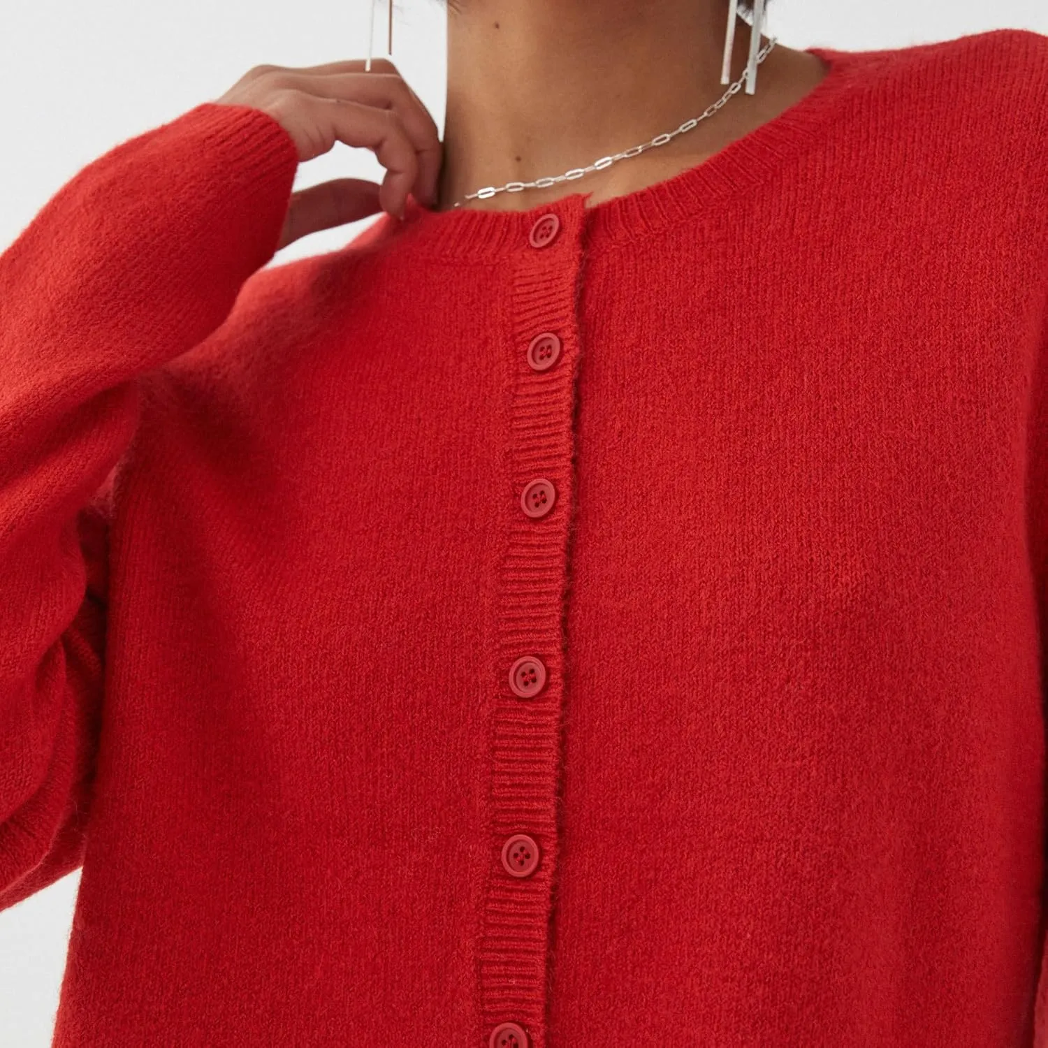 Women Y2k Crop Cardigan Sweater Long Sleeve Button Down Cardigan Vintage Open Front Sweater Cute Knit Pullover Tops