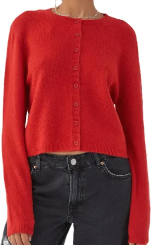 Women Y2k Crop Cardigan Sweater Long Sleeve Button Down Cardigan Vintage Open Front Sweater Cute Knit Pullover Tops