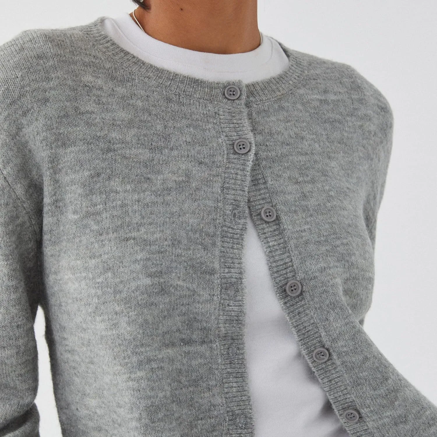 Women Y2k Crop Cardigan Sweater Long Sleeve Button Down Cardigan Vintage Open Front Sweater Cute Knit Pullover Tops