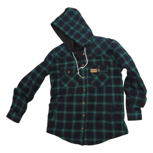 Wood Pile Hooded Flannel