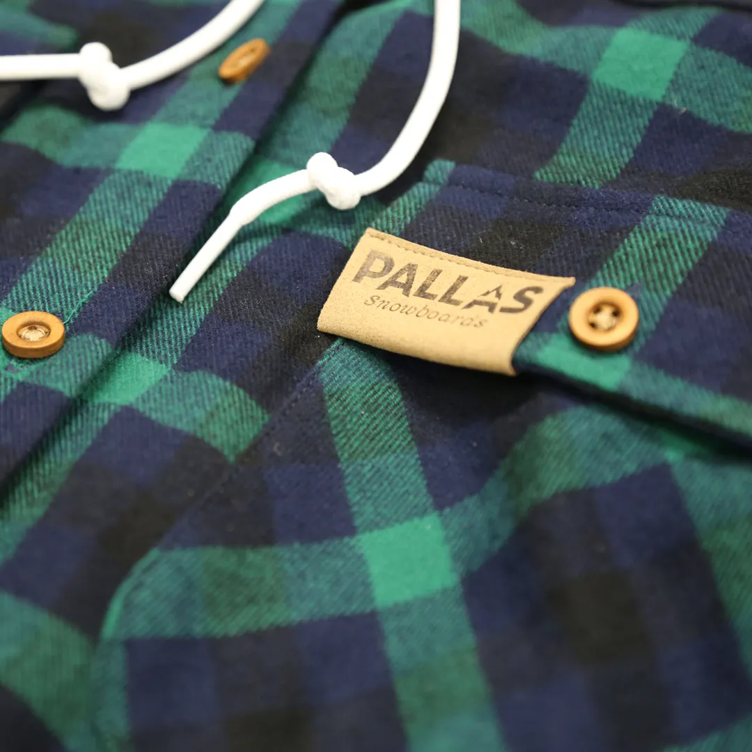 Wood Pile Hooded Flannel