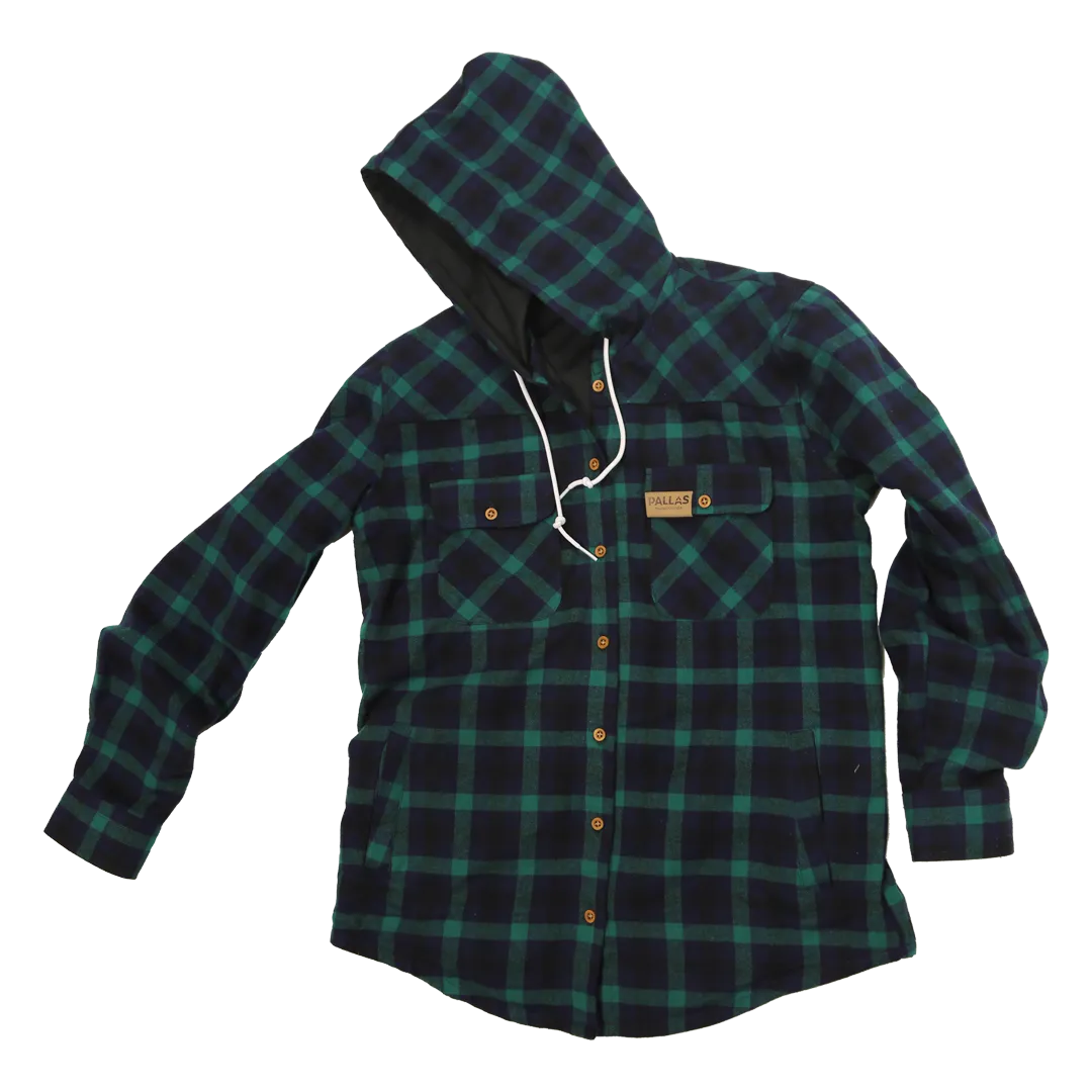 Wood Pile Hooded Flannel